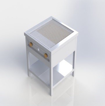 FREE STANDING LAVA STONE GRILL 750