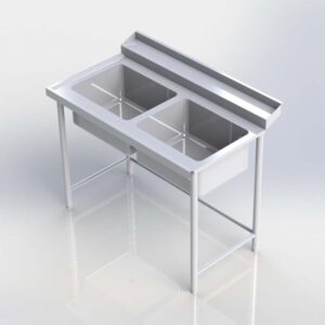 PRE RINSE DOUBLE BOWL SINK SDBPR1507S
