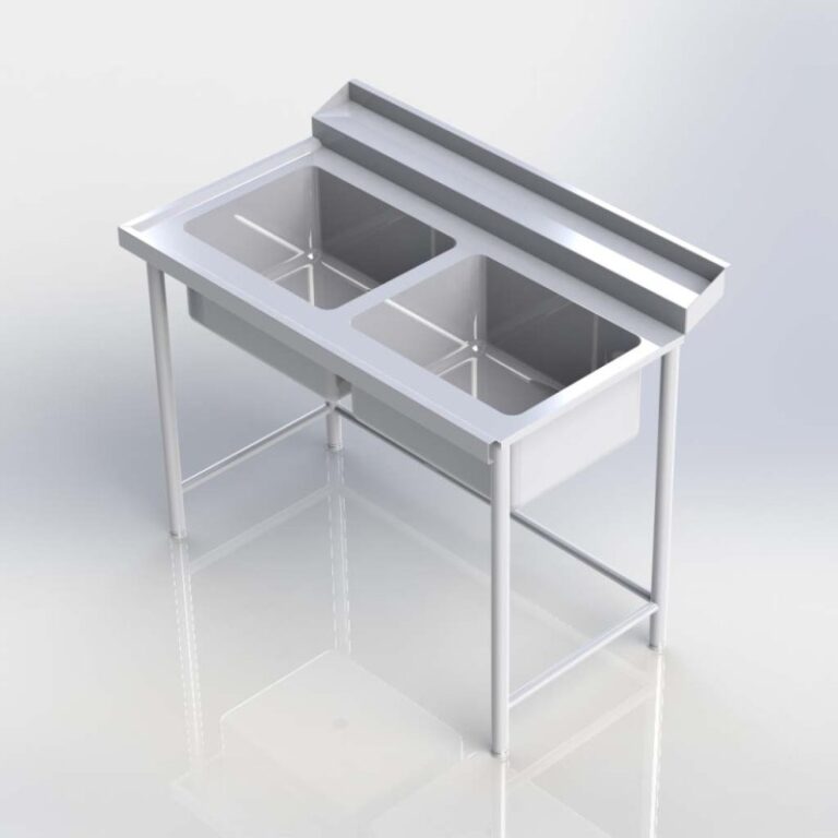 PRE RINSE DOUBLE BOWL SINK SDBPR1807R